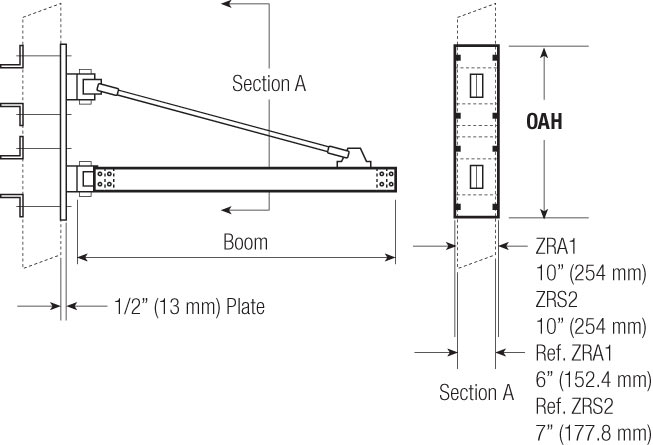 support structures wall mounted medium