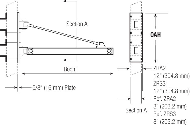 support structures wall mounted heavy