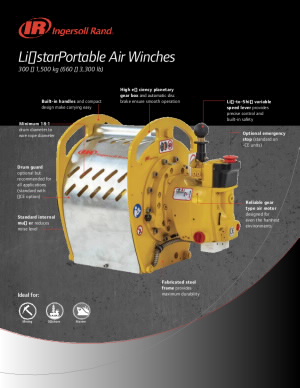 Ingersoll Rand Liftstar Portable Air Winch